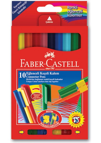 Faber Castell Eğlenceli Keçeli Kalem 10 Renk