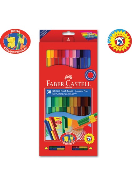 Faber Castell Eğlenceli Keçeli Kalem 30 Renk