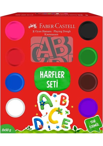 Faber Oyun Hamuru Harfler Seti 50GR 5170000025000