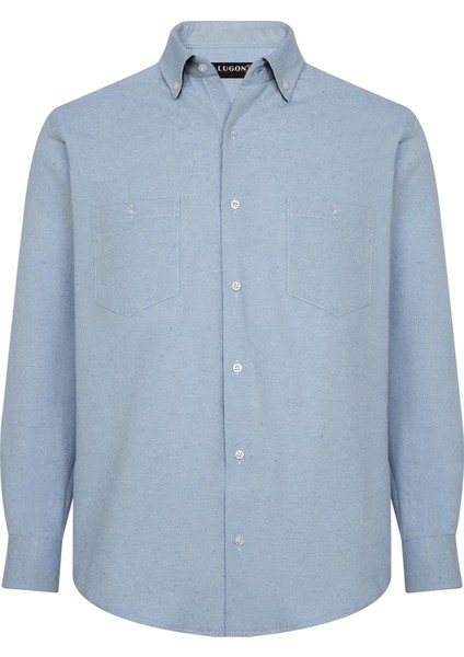 Erkek Çift Cep Kışlık Kaşmir Gömlek