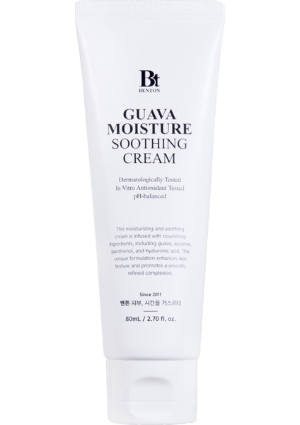 Moisture Soothing Cream 80ML - Yatıştırıcı & Nemlendirici Vegan Krem