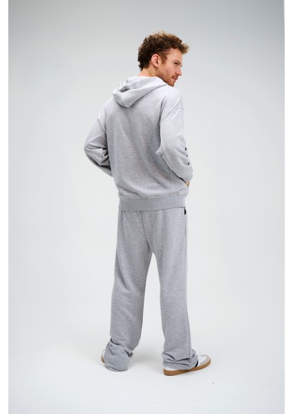 Erkek Timeless Bang Oversize Gri Sweatshirt