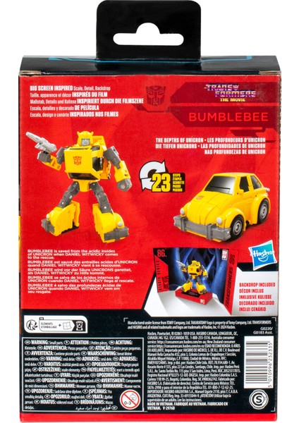 Transformers Studio Series Deluxe 86-29 Bumblebee (Transformers: The Movie) Aksiyon Figürü