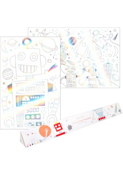 - Space Colouring Posters - Uzay Boyamalı Poster