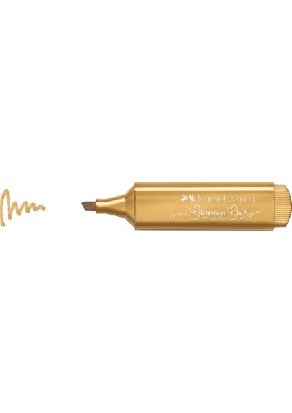 Faber Castell Metalik Fosforlu Kalem Altın 154650