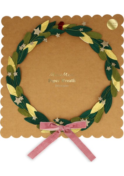 - Paper Leaf & Star Wreath - Yapraklar & Yıldızlar Süs