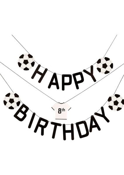 - Bunting Football Birthday Customisable - Happy Birthday Futbol Asılan Süs
