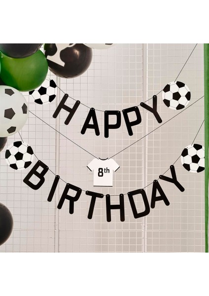 - Bunting Football Birthday Customisable - Happy Birthday Futbol Asılan Süs