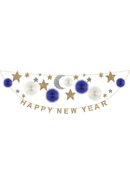 - Celestial New Year Garland - Happy New Year Asılan Süs