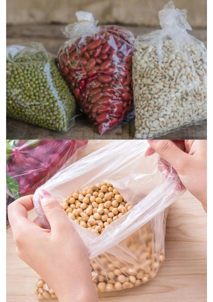 Şeffaf Naylon 2'lik 23 x 36 cm Bakkaliye Poşeti Torbası - 1 Kg. - Ort. 190 Adet - 3 Paket