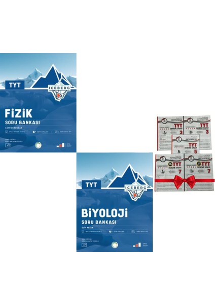 2025 Yeni Iceberg TYT Fizik - Biyoloji Soru Bankası Seti - Deneme