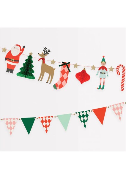 - Christmas Characters Garland - Yeni Yıl Karakterler Asılan Süs