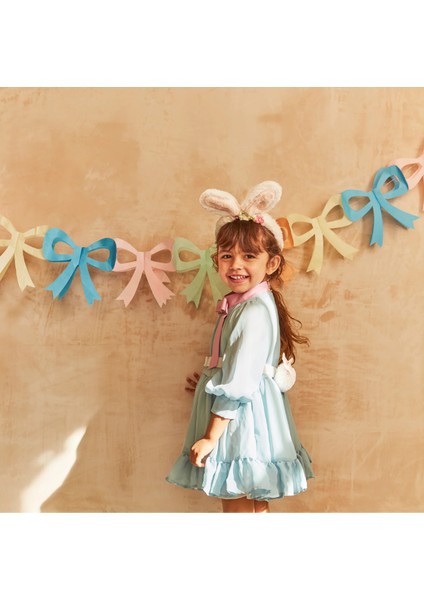 - Tissue Paper Bow Garland - Fiyonk Asılan Süsler (X3)