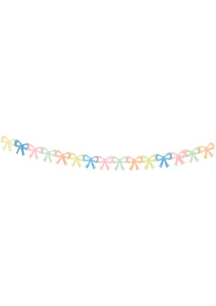 - Tissue Paper Bow Garland - Fiyonk Asılan Süsler (X3)