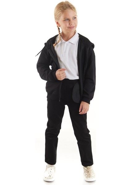 Kız Çocuk Erkek Çocuk Fermuarlı Kapüşonlu Sweat AK2243 modelleri