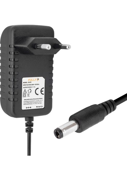 Fully O-1612C 9 Volt - 1 Amper 5.5*2.5 Uçlu Priz Tipi Adaptör