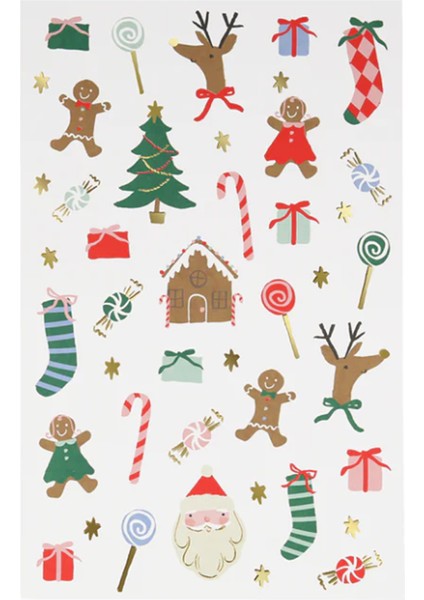 - Jolly Tattoo Sheet - Yeni Yıl Geçici Dövmeler (2'li)