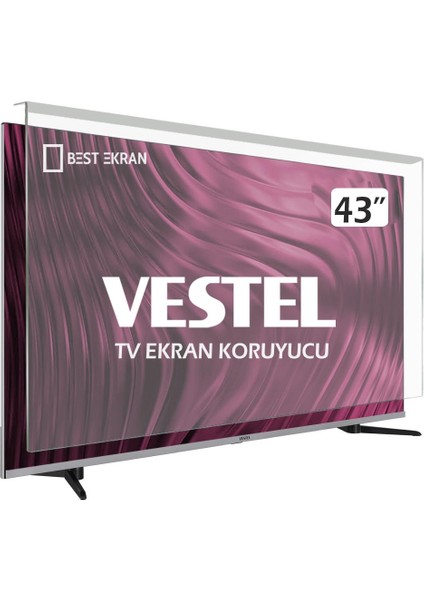 Vestel 43UA9740 Tv Ekran Koruyucu - Vestel 43" Inç Tv Ekran Koruyucu