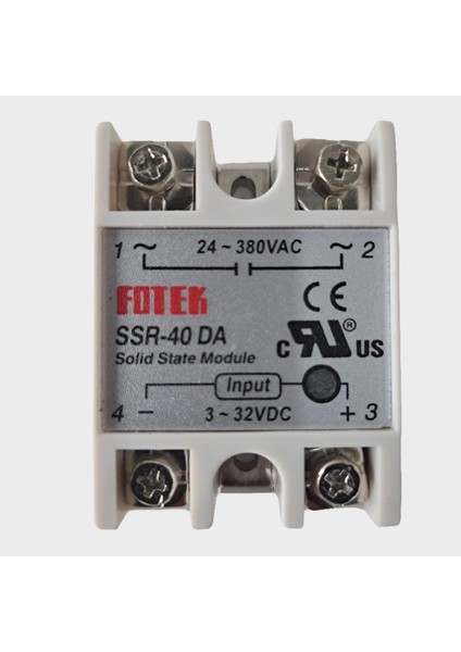 Ssr-40Da Solid State Röle 40A (Geliştirme Kartlarıyla Uyumlu)