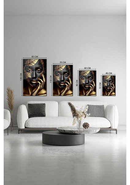 Gold Lotus Dekoratif Dikey Cam Tablo fırsatları