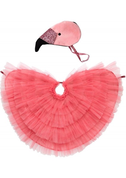 - Flamingo Cape Dress-Up - Pelerinli Flamingo Elbise