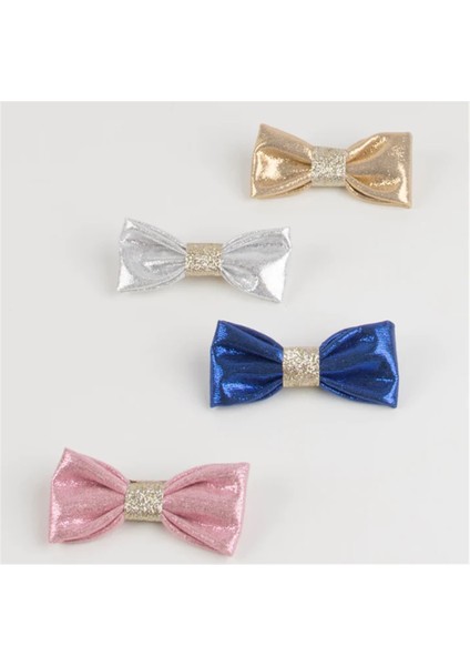 - Lurex Hair Bows - Parıltılı Kurdele Tokalar (8'li)