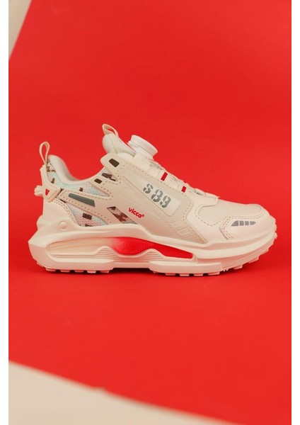 26-35 Numara Unısex Bej Renk Code Mekanizmalı Spor Ayakkabı