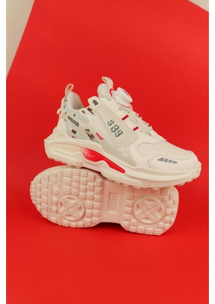 26-35 Numara Unısex Bej Renk Code Mekanizmalı Spor Ayakkabı modelleri