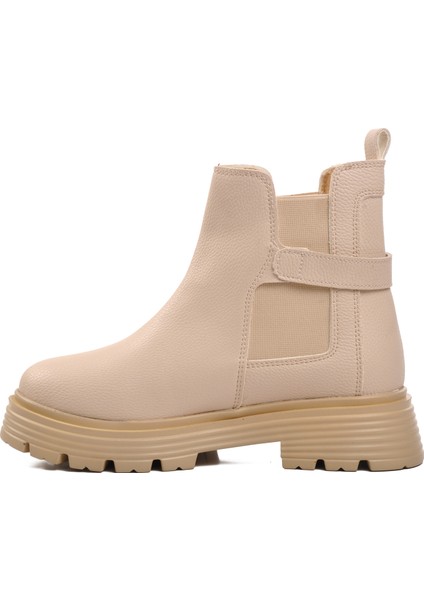 677008 Bej Slip-On Kadın Bot fiyatları