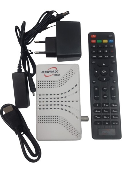 Korax Venüs Full Hd Çanaklı Çanaksız Internetli Uydu Alıcısı