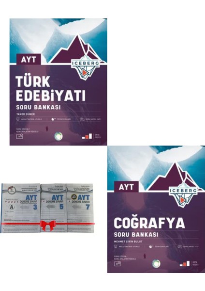 2025 Yeni Iceberg AYT Türk Edebiyatı - Coğrafya Soru Bankası Seti - Deneme