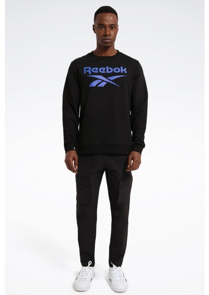 Identıty Bıg Logo Siyah Erkek Sweatshirt