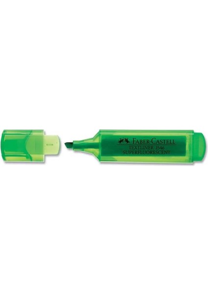 Faber Castell 1546 Şeffaf Gövde Fosforlu Kalem Yeşil