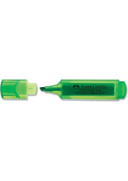 Faber Castell 1546 Şeffaf Gövde Fosforlu Kalem Yeşil