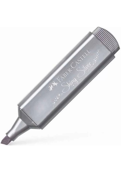Faber Castell Fosforlu Kalem 46 Metalik Gümüş Shinny Silver