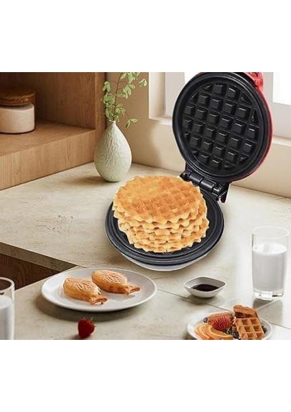 Super Power Waffle Makinesi , Yapışmaz, Kolay Kullanım , Yeşil Işık Göstergeli 350 Watts