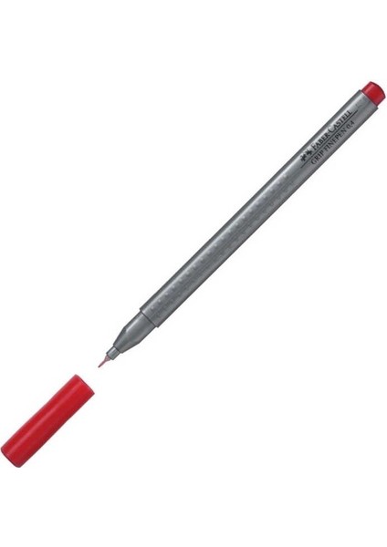 Faber Castell Grip Finepen Keçeli Kalem 0.4 mm Lal Kırmızı