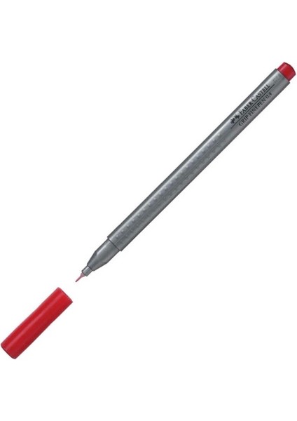 Faber Castell Grip Finepen Keçeli Kalem 0.4 mm Lal Kırmızı