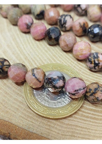 Rodonit Taşı Faset Kesim Dizi 8mm (53078) fiyatları
