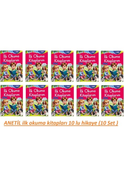 Anetil Ilk Okuma Kitapları 10 Lu Hikaye Seti (10 Set )