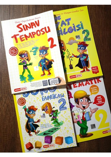 2. Sınıf - Matematik - Hayat - Soru Fabrikası - Sınav Temposu Set (4 Kitap)