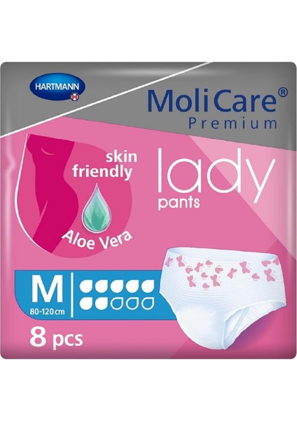 Hartmann Emici Külot Lohusa Pedi Aloe Veralı Medium Beden 8 Adet