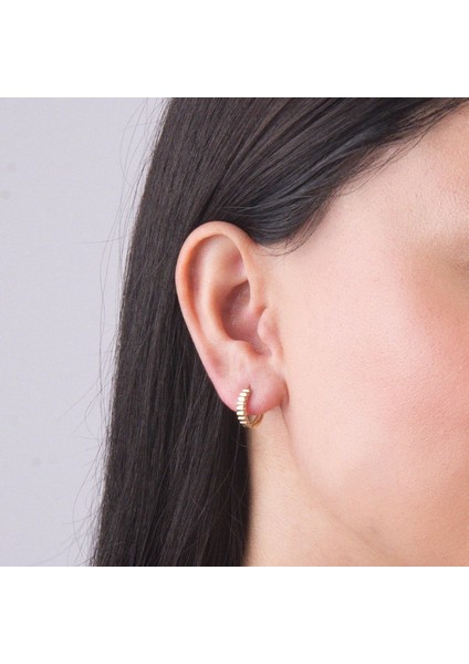 14 Ayar Halka Yanı Taşlı Altın Küpe 1,64 gr fırsatları