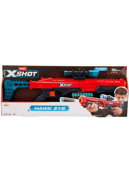 X-Shot Hawk Eye 16 Mermili Sünger Dart Atan Silah S00036435