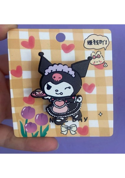 Sanrio Kawai Kuromi My Melodi Melody Hello Kitty Ahşap Rozet Çanta Süsü Y2K Kpop Anime Hediye