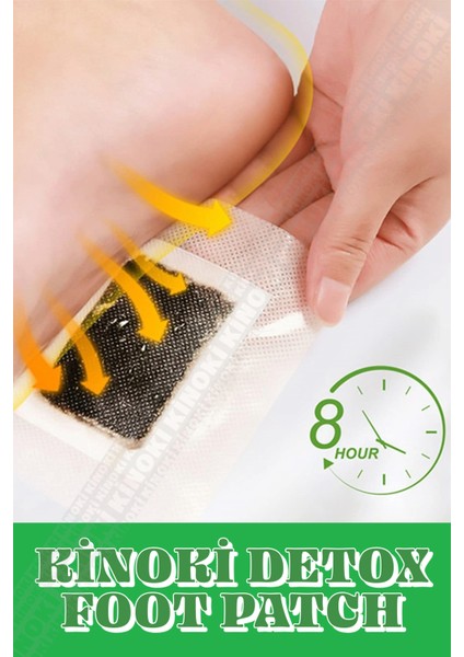 8 Adet | %100 Kinoki Detoks Ayak Bandı , Foot Patch Toksn Atıcı Detox Ayak Detoksu Bantı fırsatları