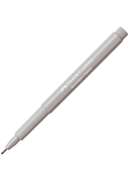 Faber Castell 1554 Broadpen Keçeli Kalem Ince Uç 0.8 mm Pastel Gri