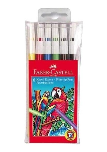 Faber Castell Keçeli Kalem Yıkanabilir 6 Renk 5067155106