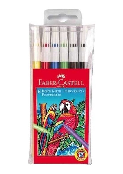 Faber Castell Keçeli Kalem Yıkanabilir 6 Renk 5067155106 fiyatları