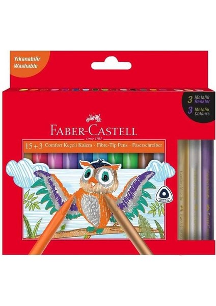 Keçeli Kalem Comfort 15+3 Metalik fiyatları